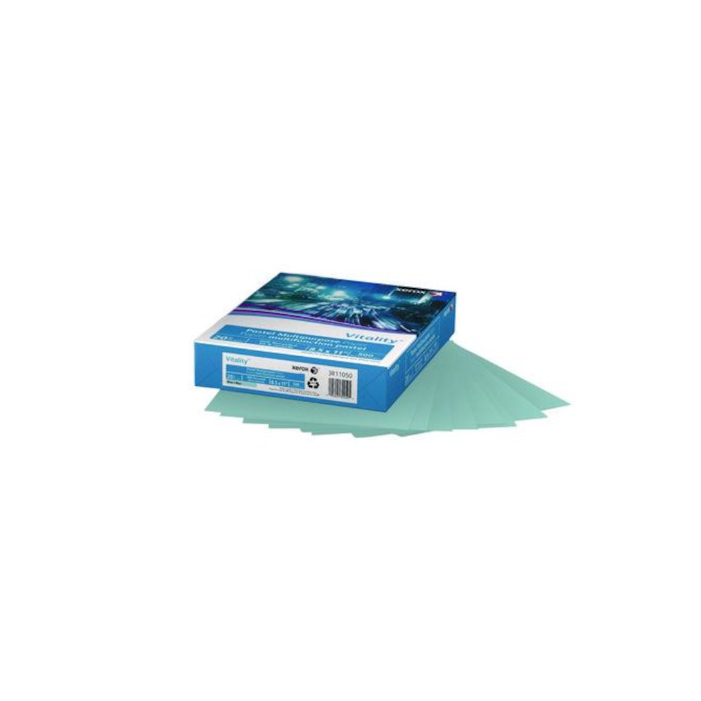 Multipurpose Pastel Colored Paper, 20 lb Bond Weight, 8.5 x 11, Blue, 500/Ream. Picture 1