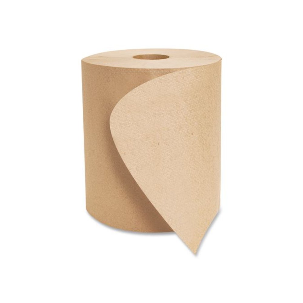 Boardwalk Green Universal Roll Towels, 1-Ply, 8" x 800 ft, Natural, 6 Rolls/Carton. Picture 3
