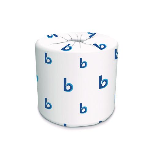 2-Ply Toilet Tissue, Septic Safe, White, 125 ft Roll Length, 500 Sheets/Roll, 96 Rolls/Carton. Picture 1