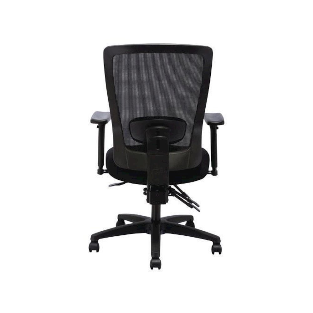 Alera Envy Series Mesh Mid-Back Multifunction Chair, Supports Up to 250 lb, 17" to 21.5" Seat Height, Black. Picture 10