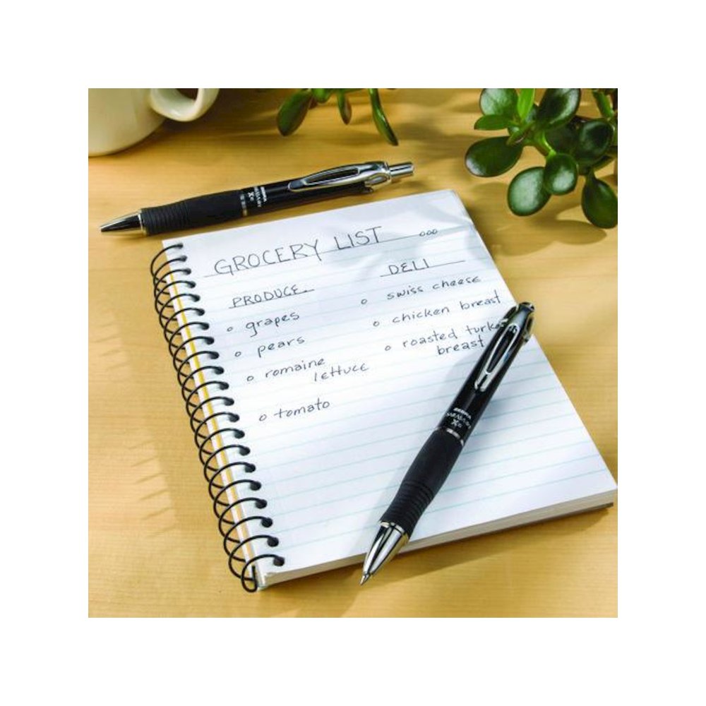 Sarasa Dry X10 Gel Pen, Retractable, Medium 0.7 mm, Black Ink, Black/Silver Barrel, 12/Pack. Picture 3
