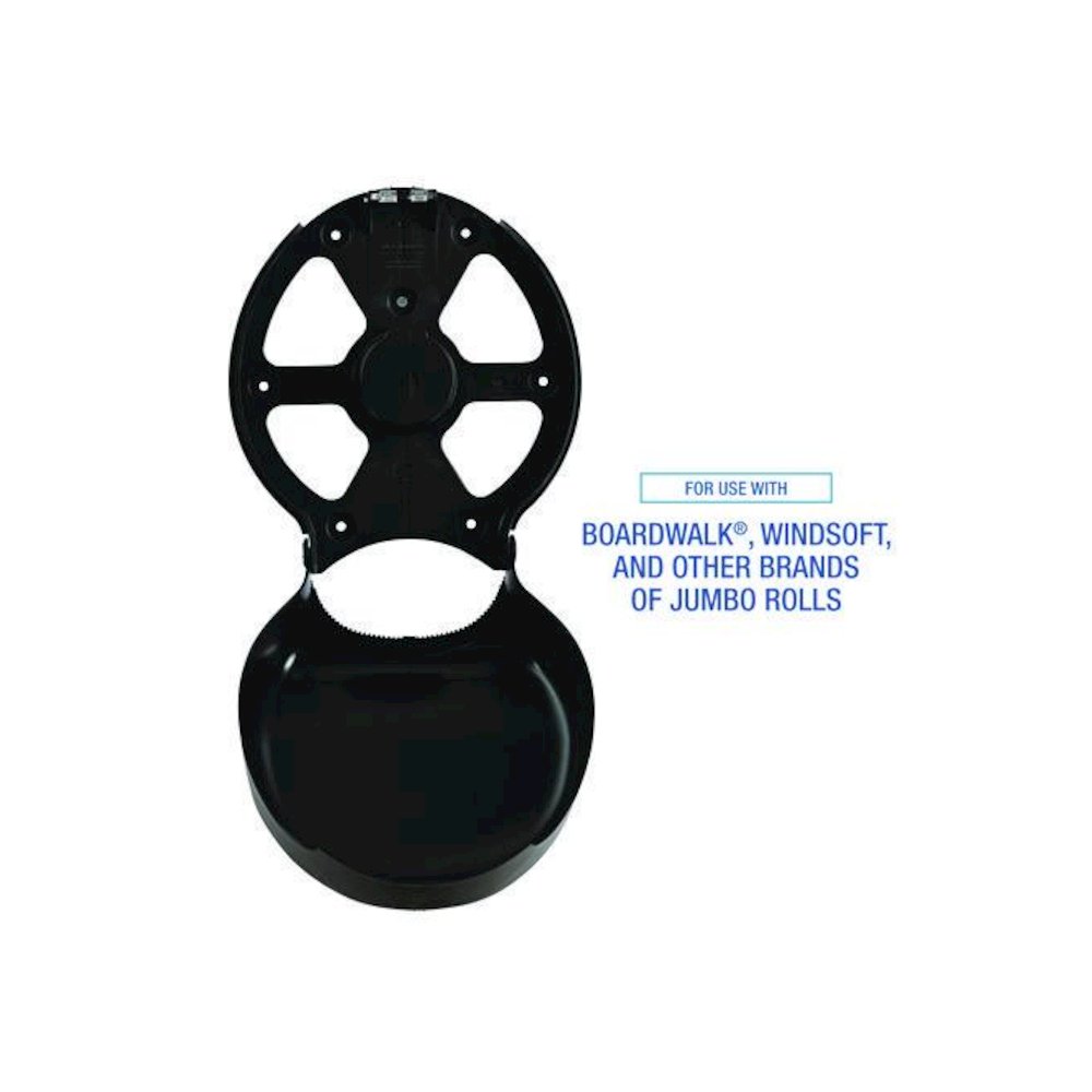 Single Jumbo Toilet Tissue Dispenser, 11 x 6.25 x 12.25, Black. Picture 5