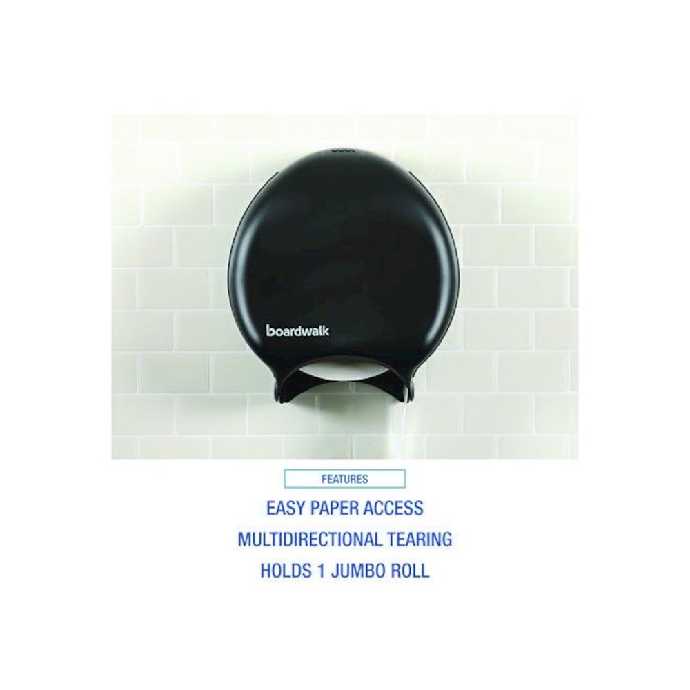 Single Jumbo Toilet Tissue Dispenser, 11 x 6.25 x 12.25, Black. Picture 6