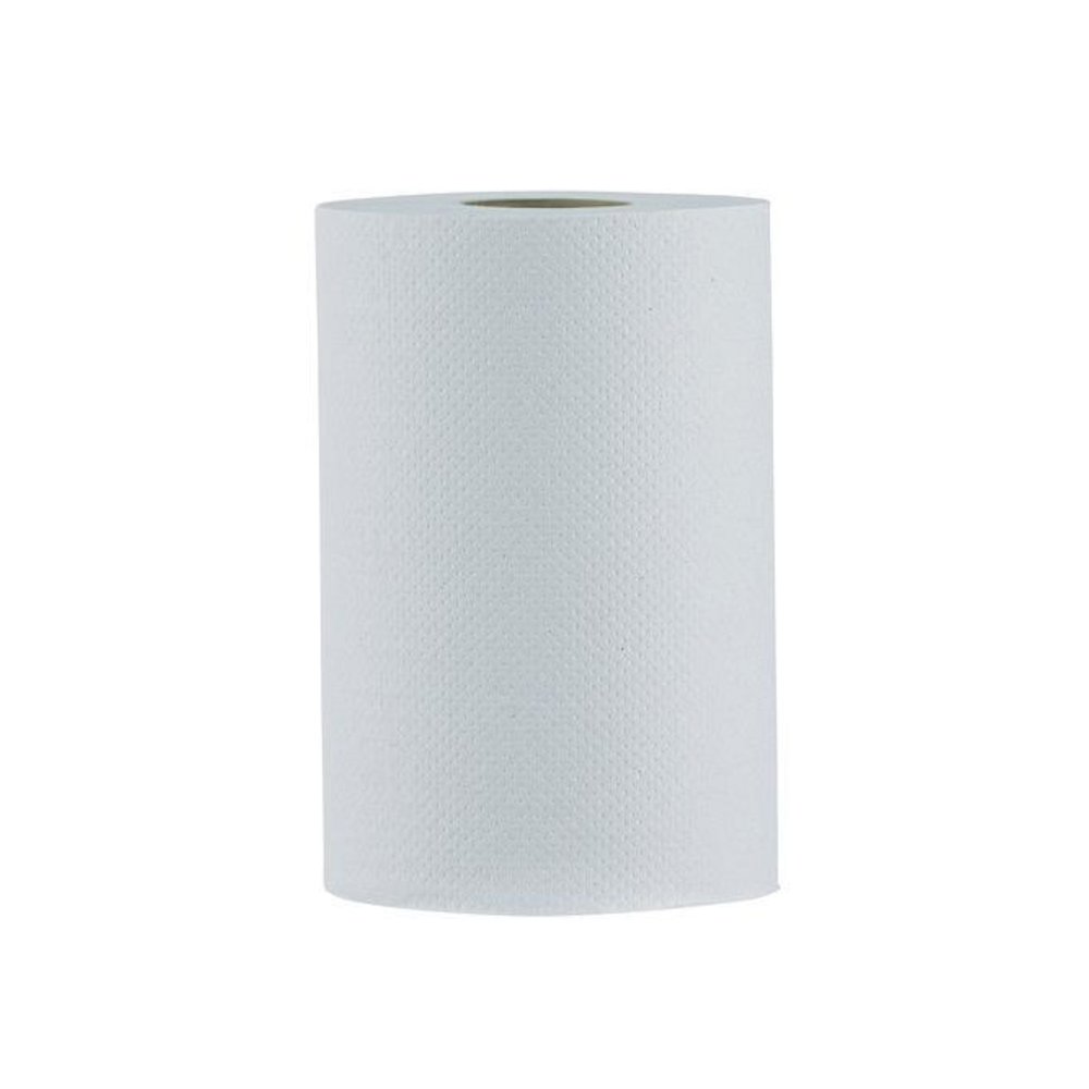 Hardwound Paper Towels, Nonperforated, 1-Ply, 8" x 350 ft, White, 12 Rolls/Carton. Picture 1