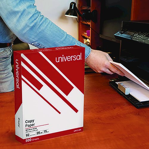 Copy Paper Convenience Carton, 92 Bright, 20 lb Bond Weight, 8.5 x 11, White, 500 Sheets/Ream, 5 Reams/Carton. Picture 4