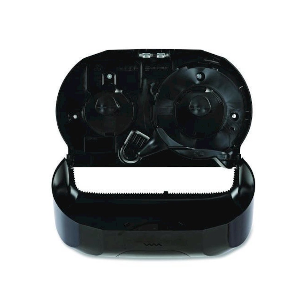 Standard Twin Toilet Tissue Dispenser, 13 x 6.75 x 8.75, Black. Picture 11