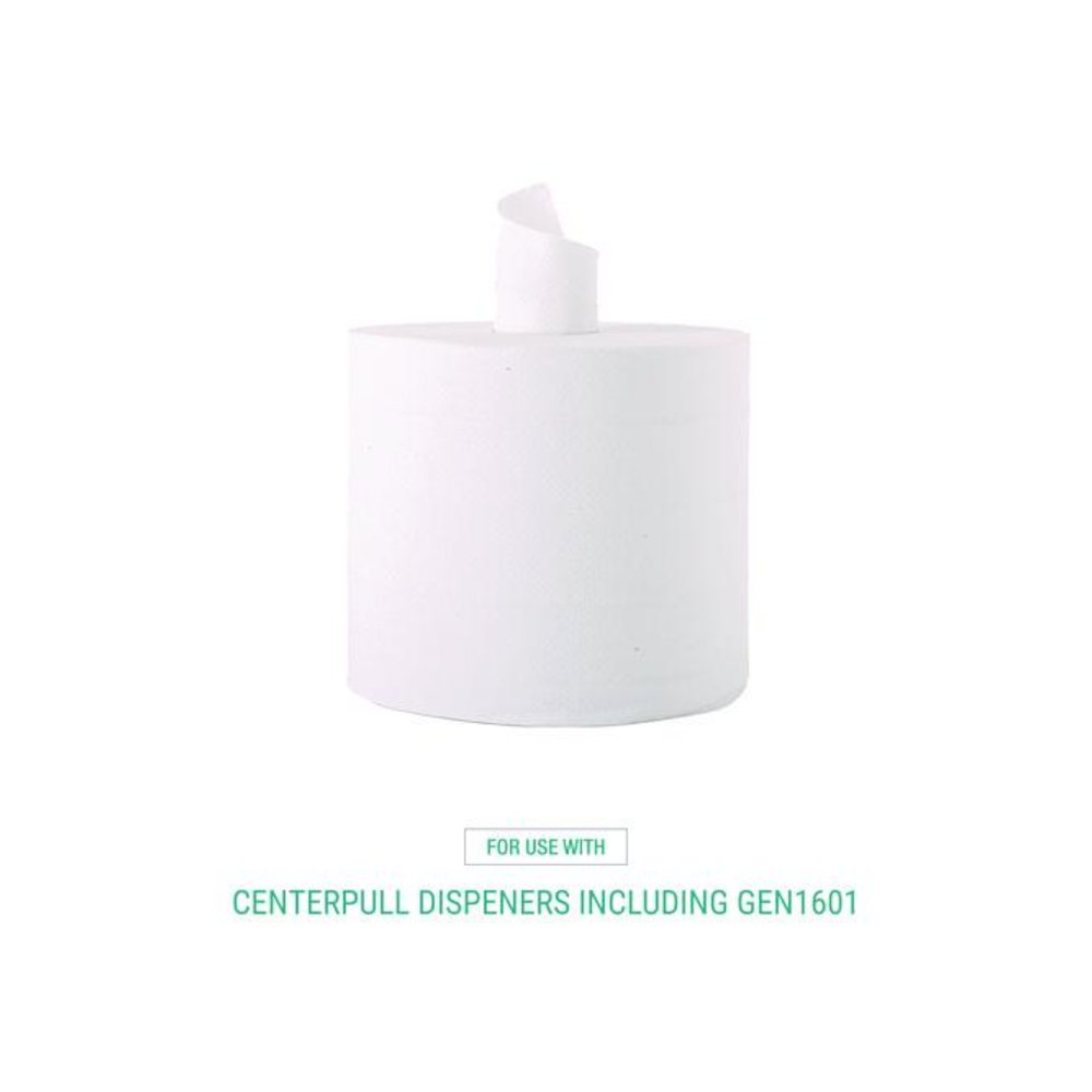 Center-Flow Perforated Paper Towel Roll, 7.3 x 15, White, 6 Rolls/Carton. Picture 6