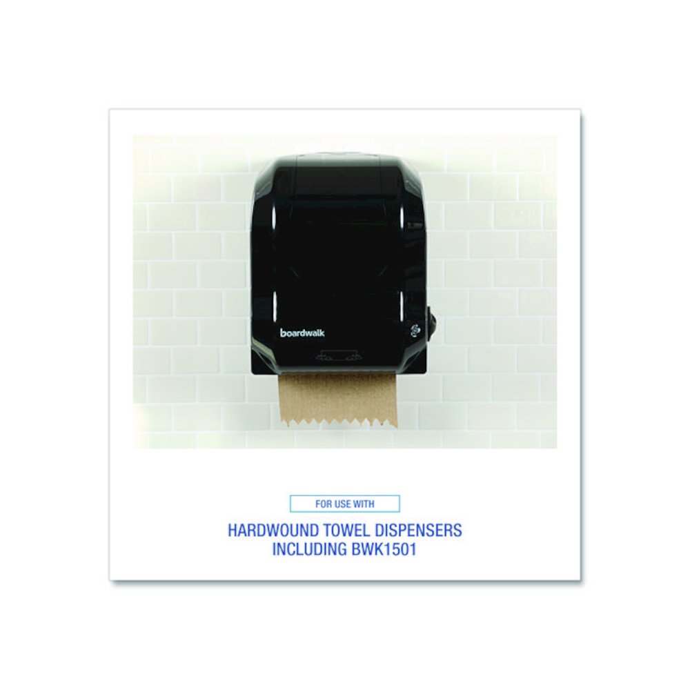 Hardwound Paper Towels, Nonperforated, 1-Ply, 8" x 800 ft, Natural, 6 Rolls/Carton. Picture 6