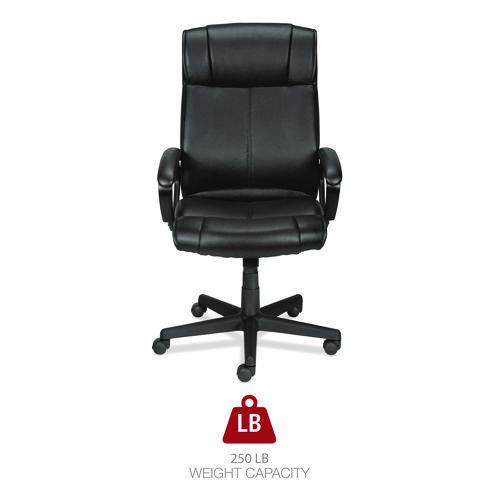 Alera Dalibor Series Manager Chair, Supports Up to 250 lb, 17.5" to 21.3" Seat Height, Black Seat/Back, Black Base. Picture 8