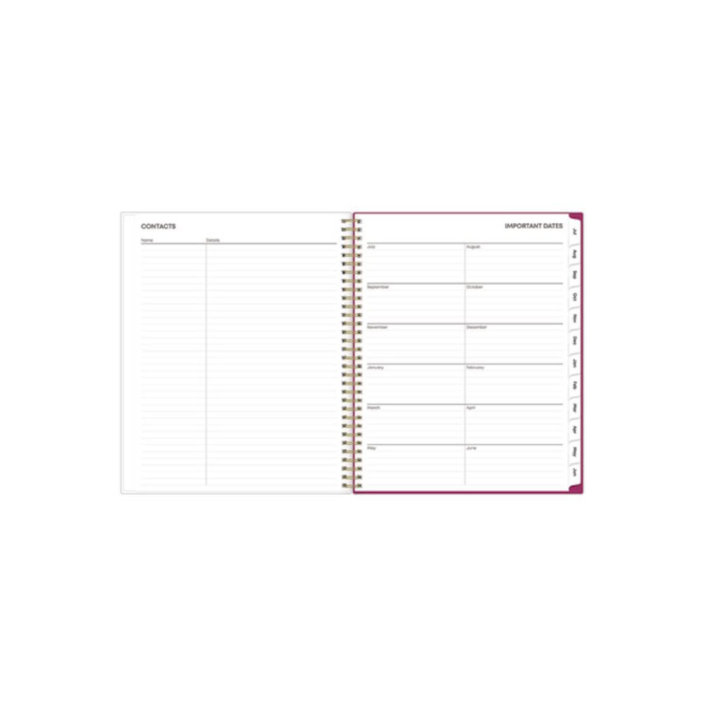 Mahalo Academic Year Create-Your-Own Cover Weekly/Monthly Planner, Floral Artwork, 11 x 8.5, 12-Month (July-June): 2025-2026. Picture 6
