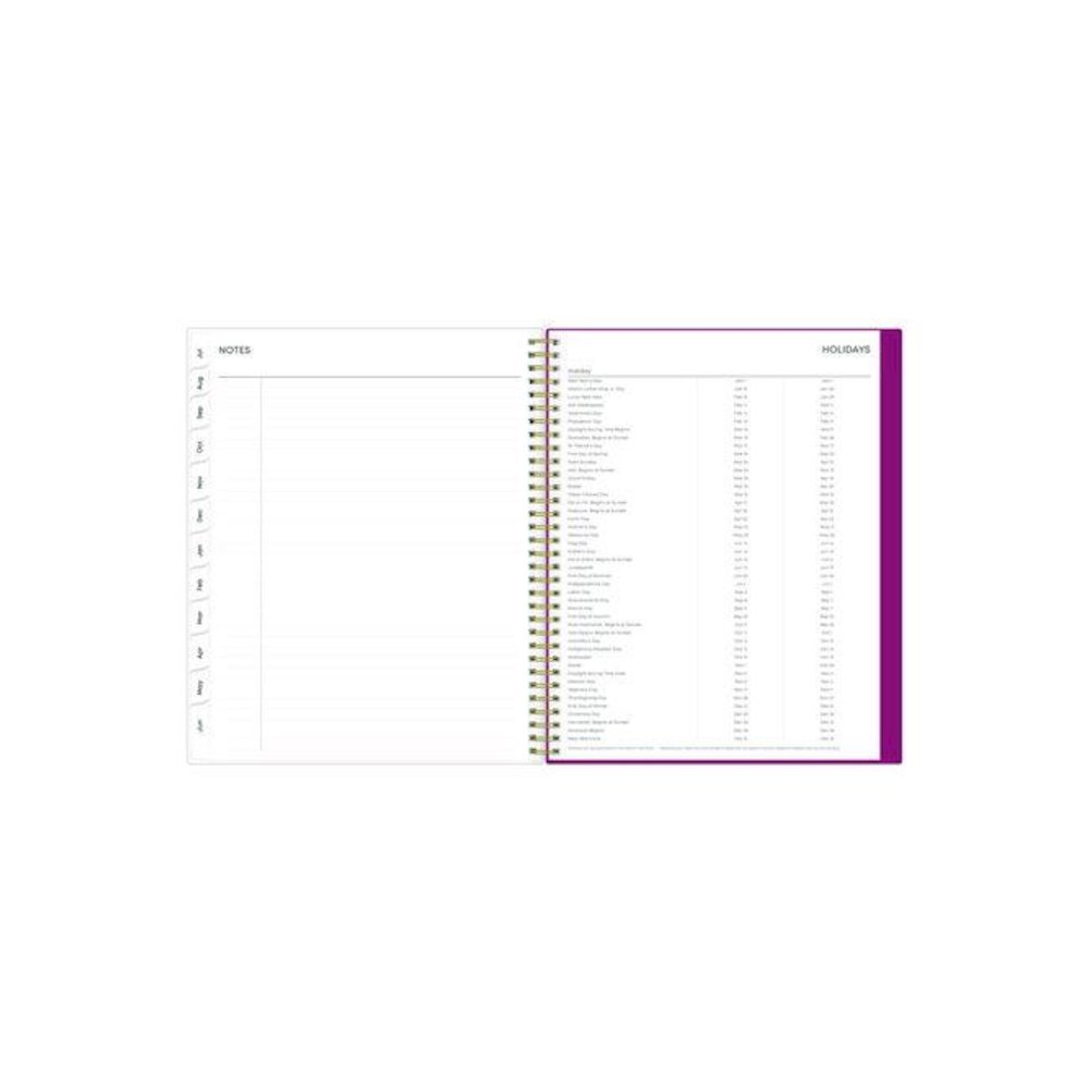 Mahalo Academic Year Create-Your-Own Cover Weekly/Monthly Planner, Floral Artwork, 11 x 8.5, 12-Month (July-June): 2025-2026. Picture 7