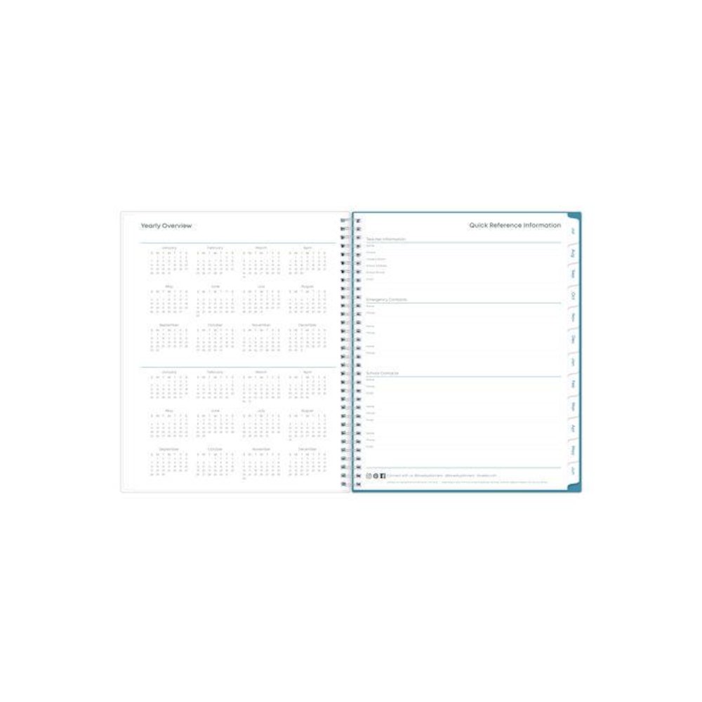 Teacher Dots CYO Cover Weekly/Monthly Lesson Planner, 9 Classes, Multicolor Cover, 11 x 8.5, 12-Month (July-June), 2025-2026. Picture 5