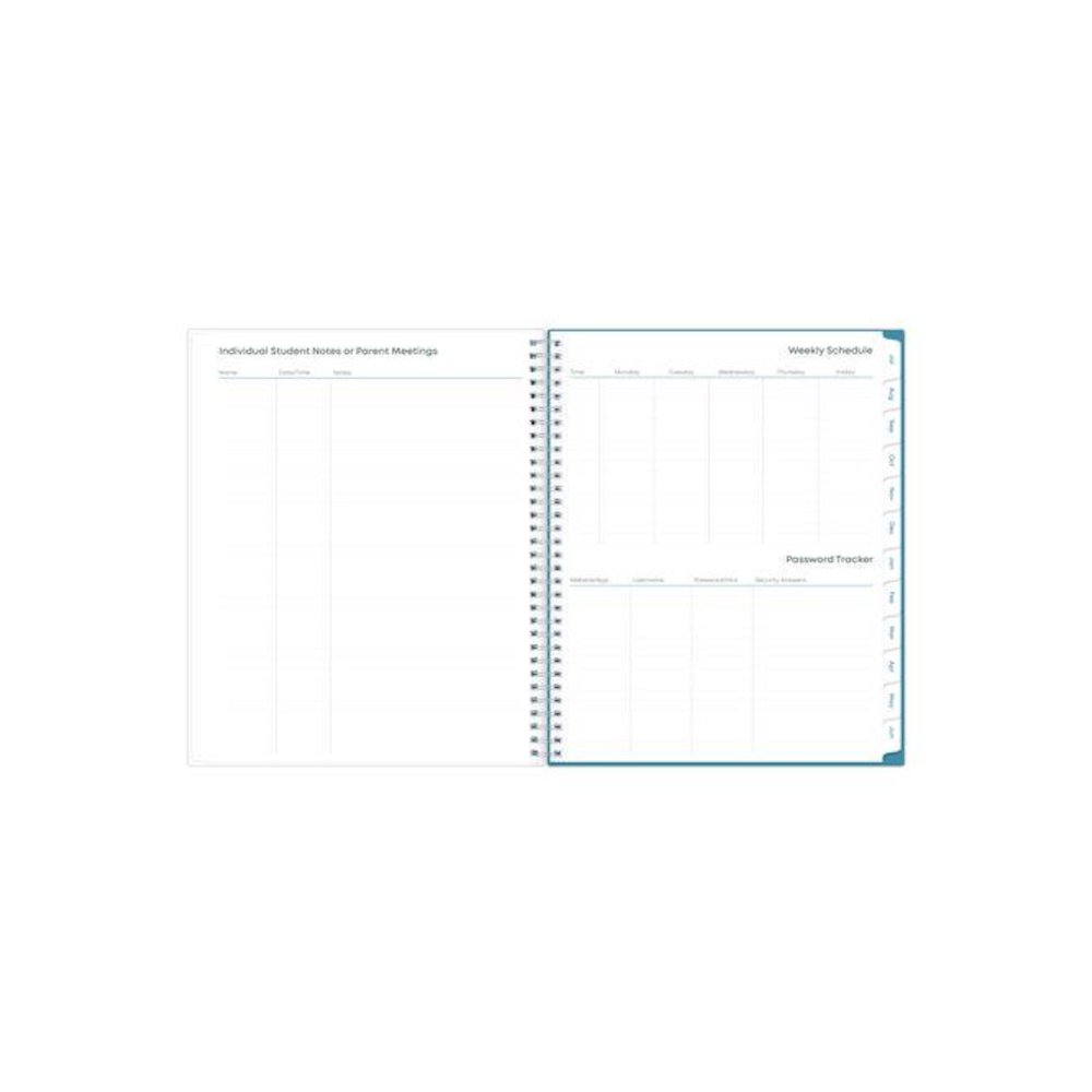 Teacher Dots CYO Cover Weekly/Monthly Lesson Planner, 9 Classes, Multicolor Cover, 11 x 8.5, 12-Month (July-June), 2025-2026. Picture 7