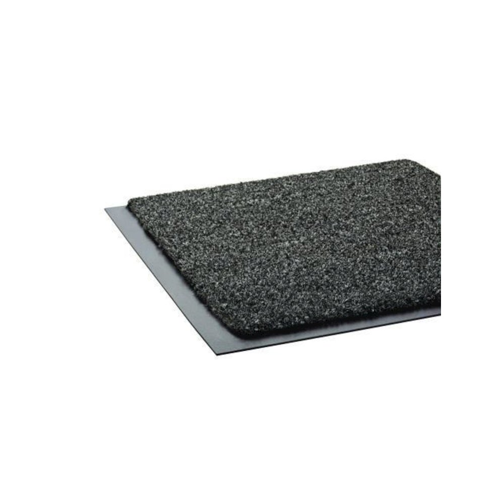 Rely-On Olefin Indoor Wiper Mat, Rectangular, Charcoal Gray Cut Pile Surface, 48" x 72". Picture 3