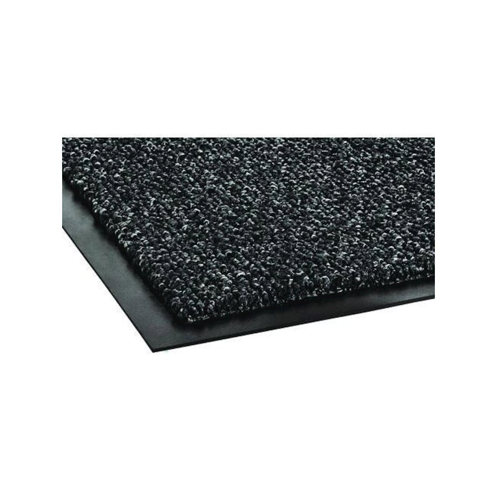 Cross-Over Wiper/Scraper Mat, Rectangular, Gray Carpeted Surface, 48" x 72". Picture 2