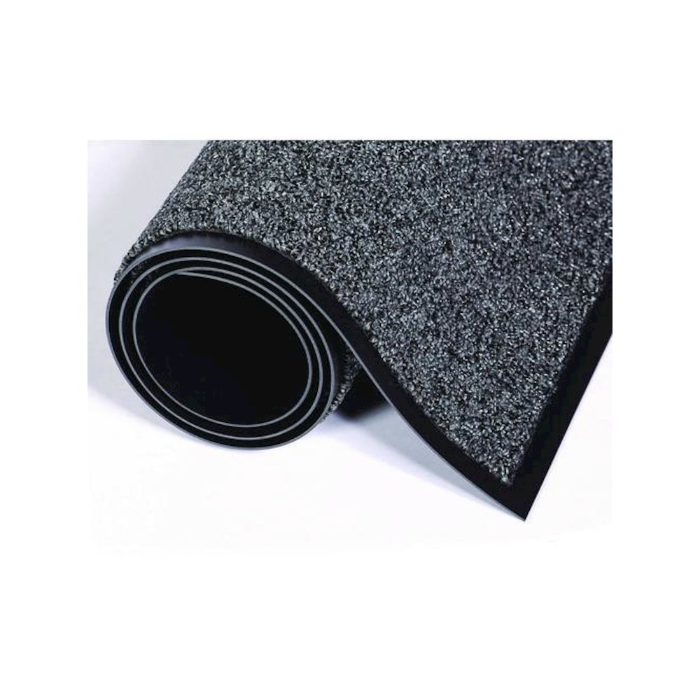 Cross-Over Wiper/Scraper Mat, Rectangular, Gray Carpeted Surface, 48" x 72". Picture 3