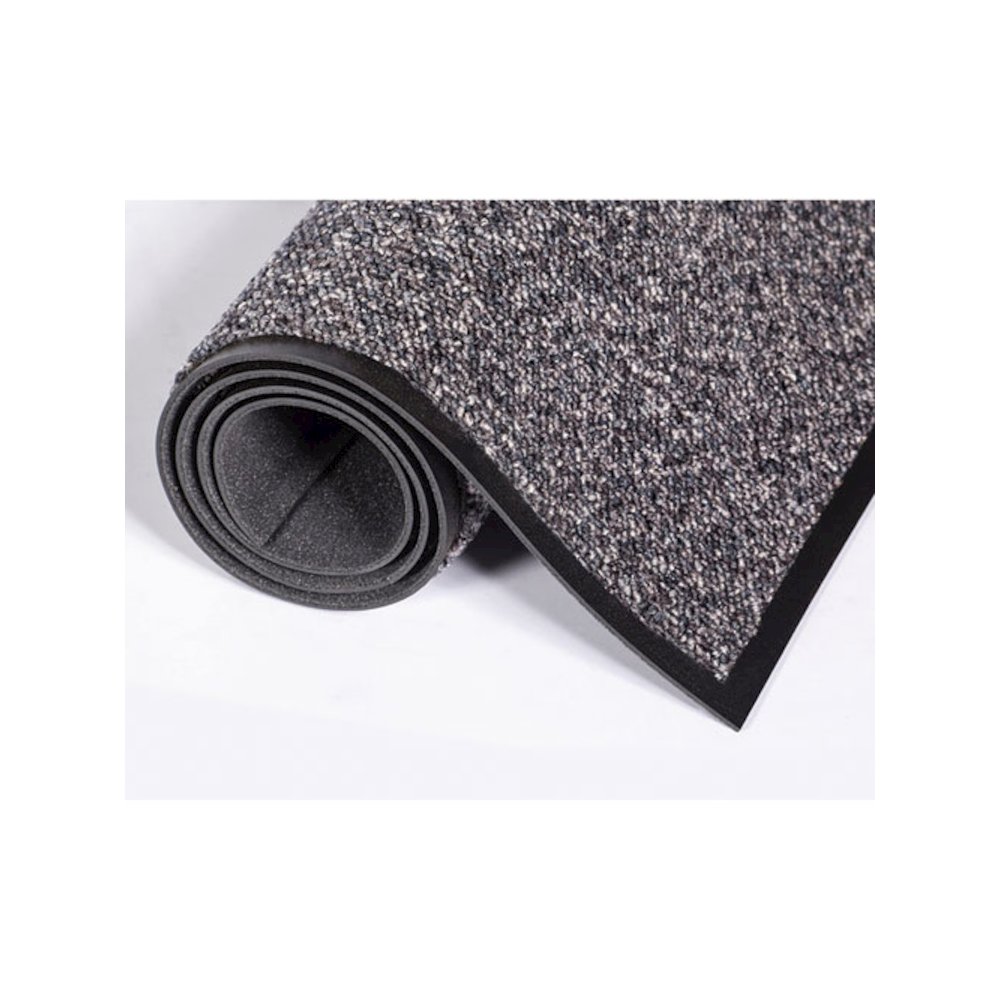 Cordless Stat-Zap Carpet Top Mat, Pewter Gray Carpeted Olefin-Polypropylene Surface, 36" x 60". Picture 4
