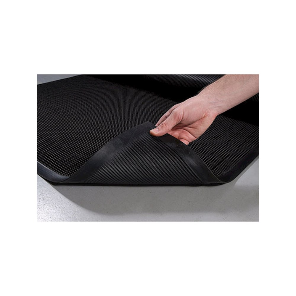 Mat-A-Dor Entrance Scraper Mat, Black Fingertip Textured Rubber Surface, 24" x 32". Picture 4
