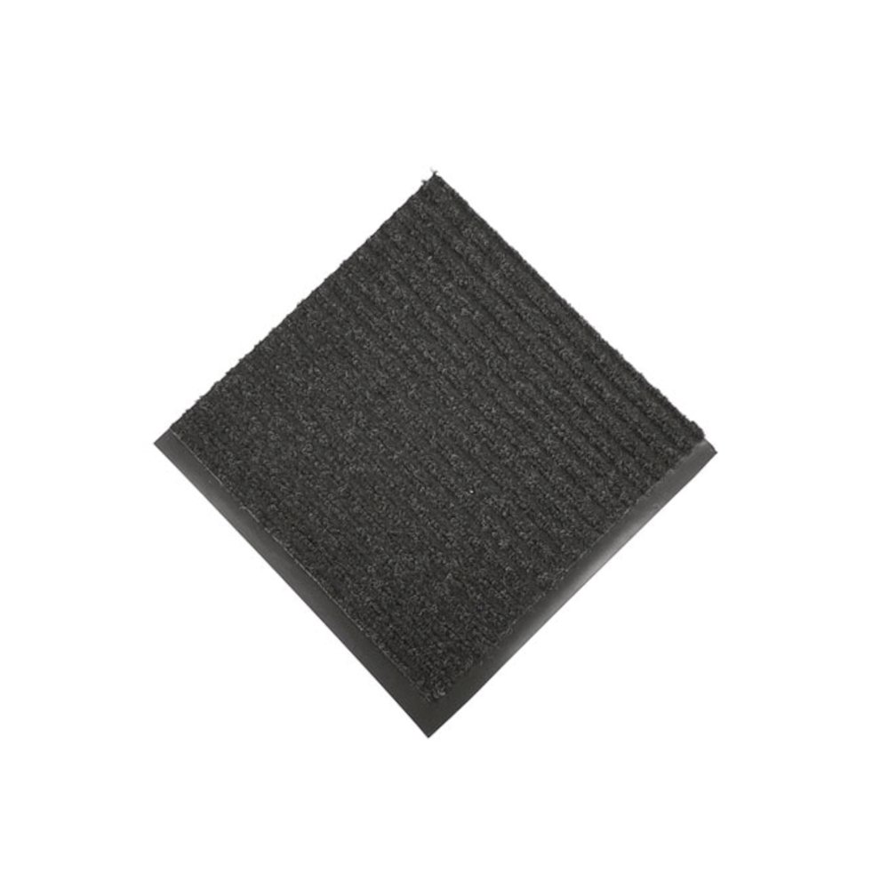 Needle-Rib Wiper/Scraper Mat, Rectangular, Charcoal Gray Ribbed Surface, 36" x 60". Picture 3