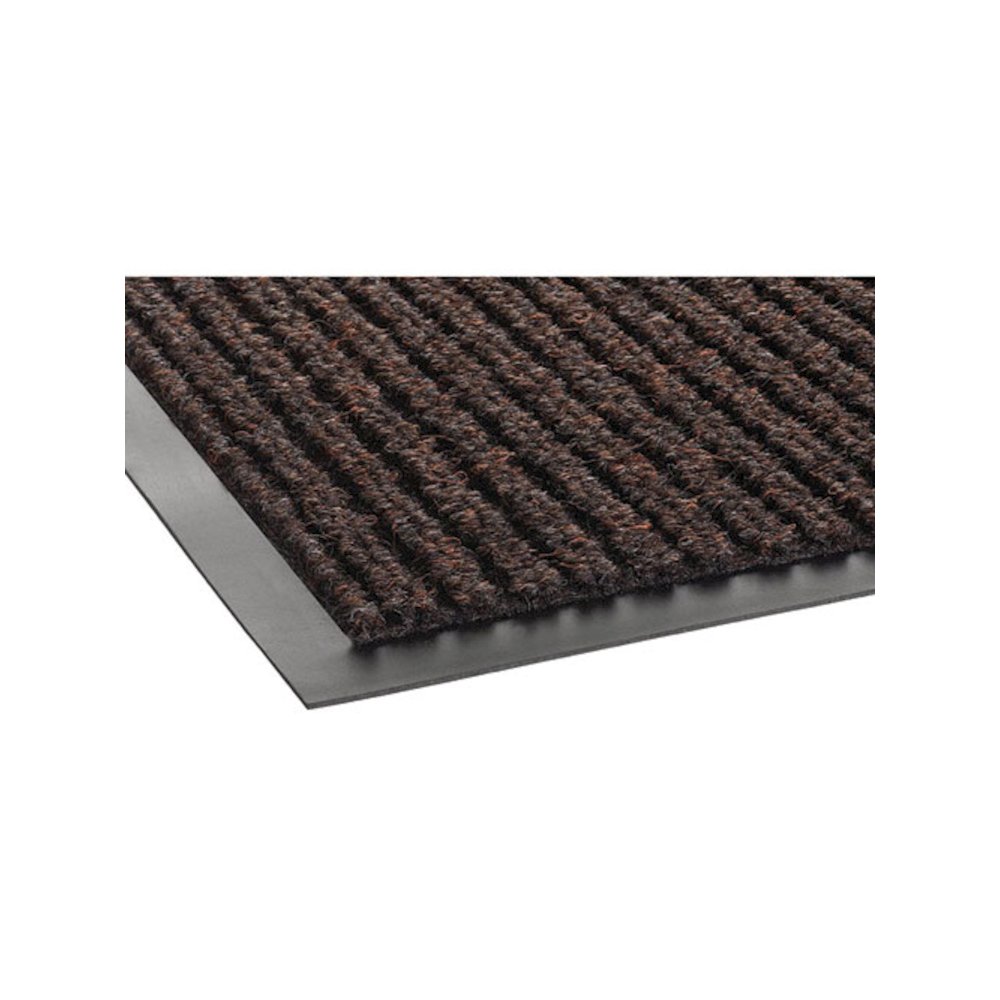 Needle-Rib Wiper/Scraper Mat, Rectangular, Brown Ribbed Surface, 36" x 10 ft. Picture 2