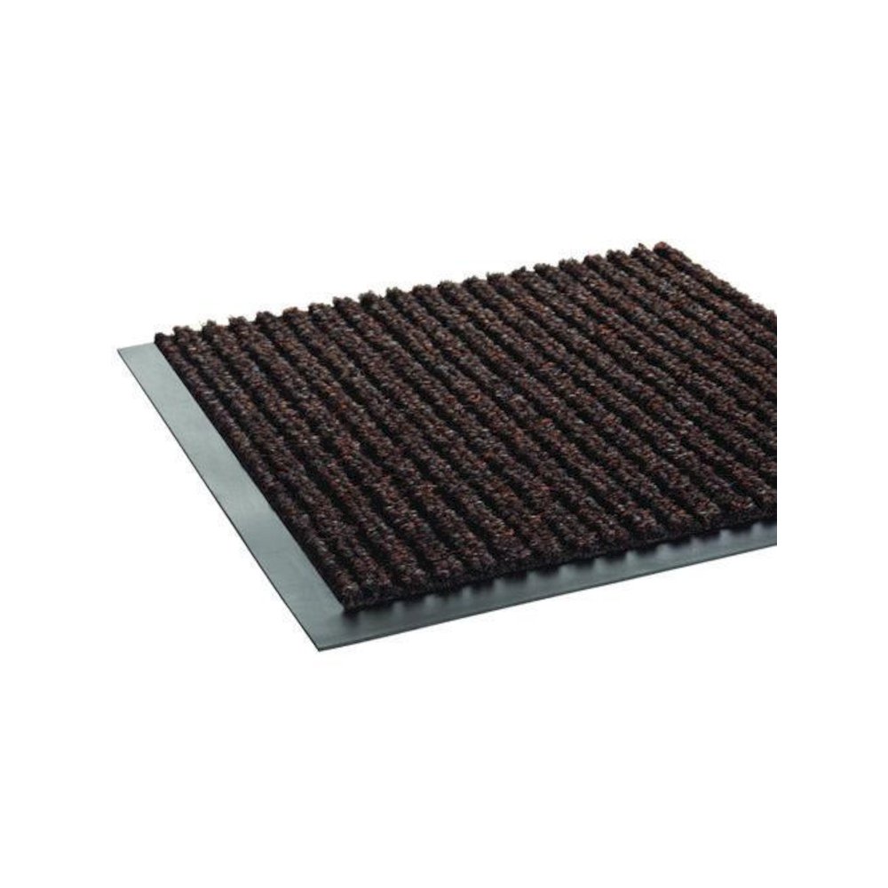 Needle-Rib Wiper/Scraper Mat, Rectangular, Brown Ribbed Surface, 36" x 10 ft. Picture 4