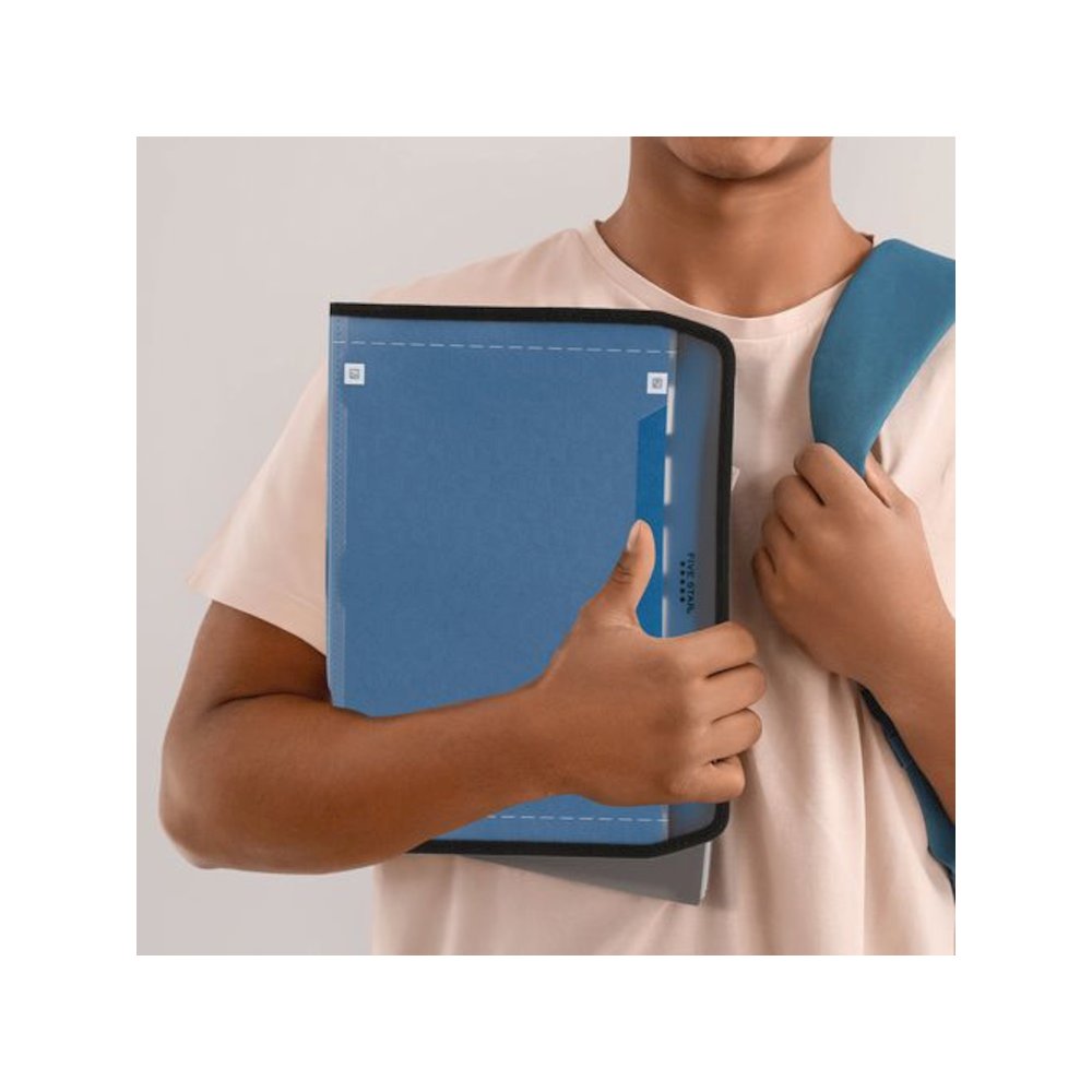 Expanding File, 7.5" Expansion, 7 Sections, Zipper Closure, Letter Size, Randomly Assorted Colors. Picture 8