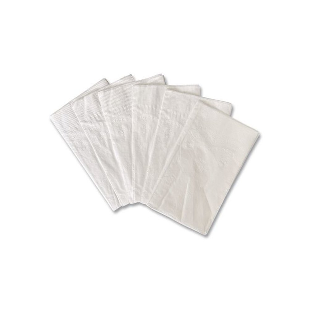 Dinner Napkins, 2-Ply, 14.5 x 16.5, White, 150/Pack, 20 Packs/Carton. Picture 2