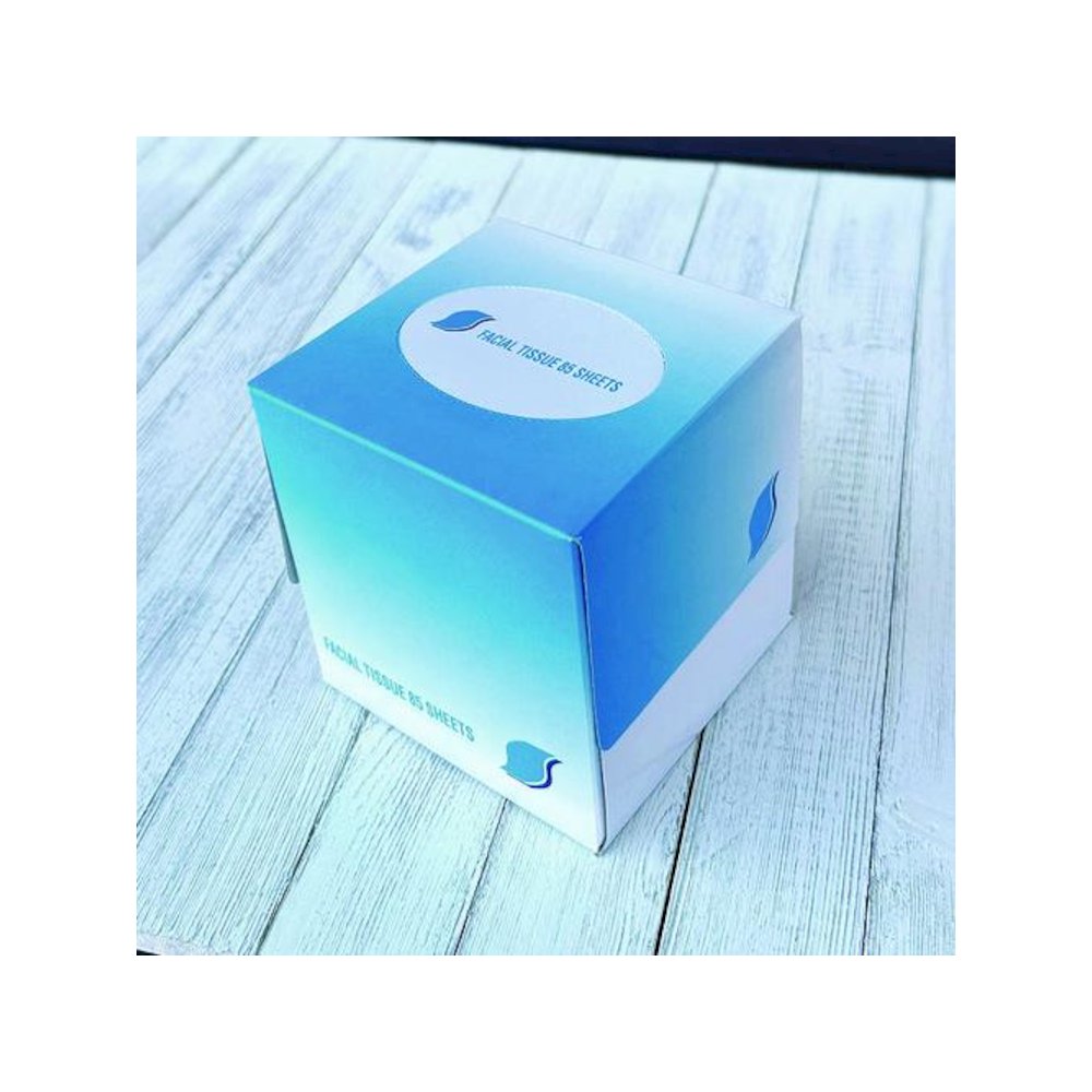 Facial Tissue Cube Box, 2-Ply, White, 85 Sheets/Box, 36 Boxes/Carton. Picture 4