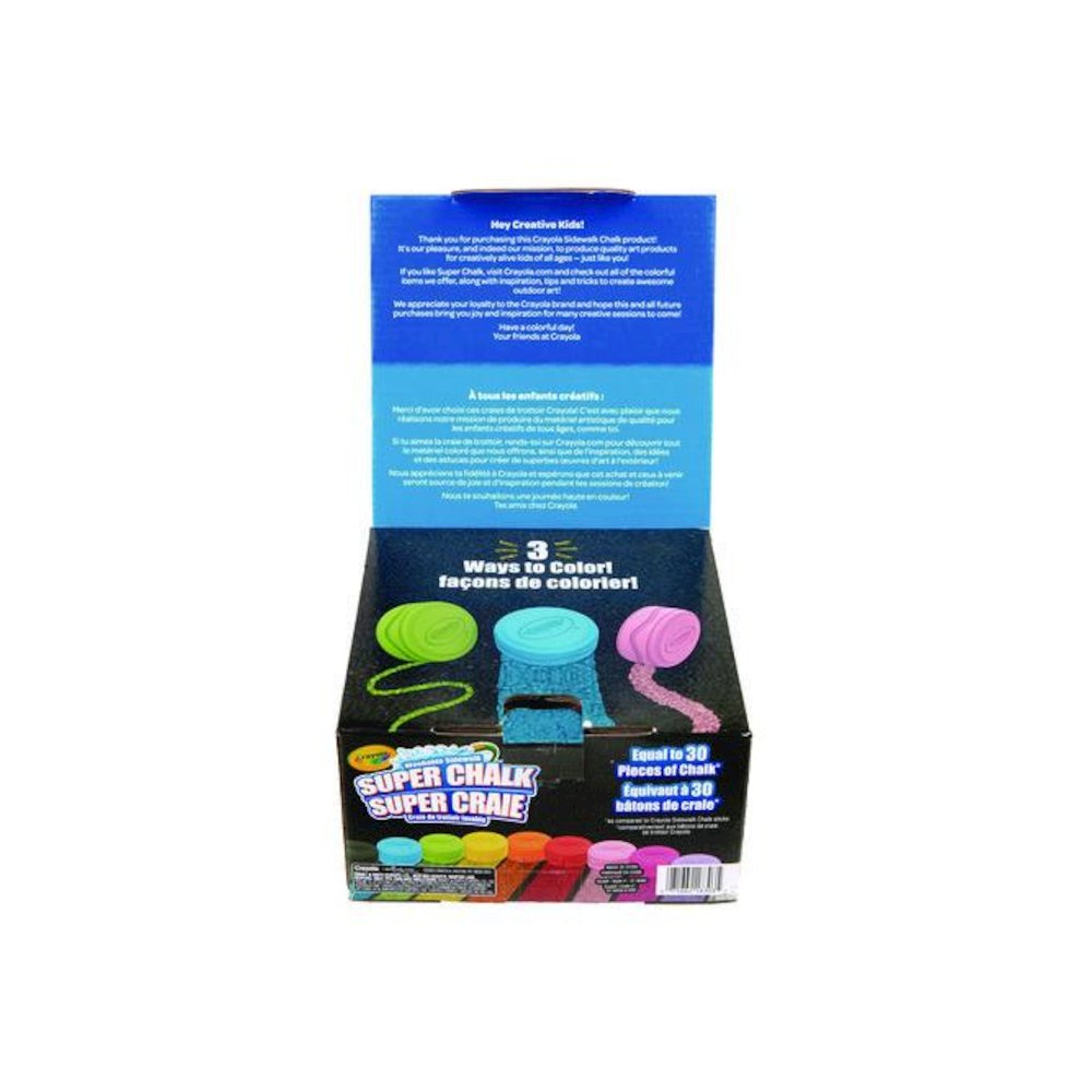 Super Chalk, 1" x 2.8" Diameter, 10 Assorted Colors, 10 Pucks/Box. Picture 4