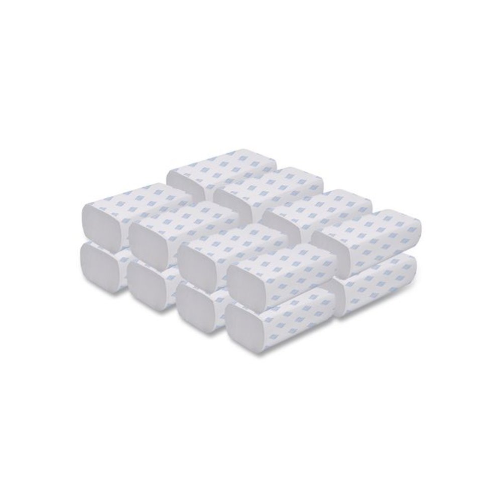 Multifold Towels, 1-Ply, 9.25 x 9.05, White, 250/Pack, 16 Packs/Carton. Picture 1