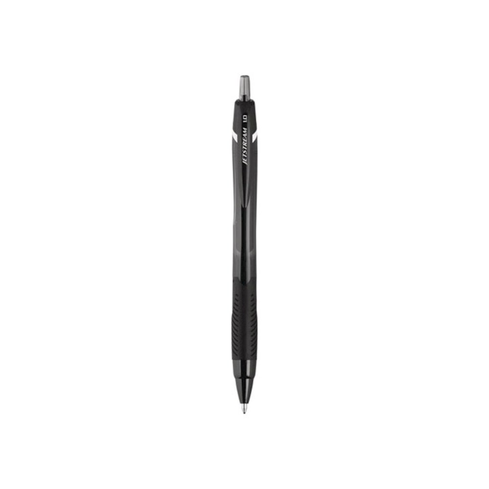 Jetstream Elements Hybrid Gel Pen, Retractable, Medium 1 mm, Black Ink, Translucent Black/Black Barrel, Dozen. Picture 2