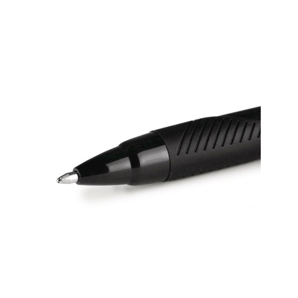 Jetstream Elements Hybrid Gel Pen, Retractable, Medium 1 mm, Black Ink, Translucent Black/Black Barrel, Dozen. Picture 6
