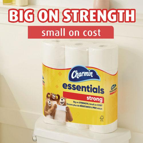 Essentials Strong Bathroom Tissue, Septic Safe, 1-Ply, White, 429/Roll, 36 Rolls/Carton. Picture 5