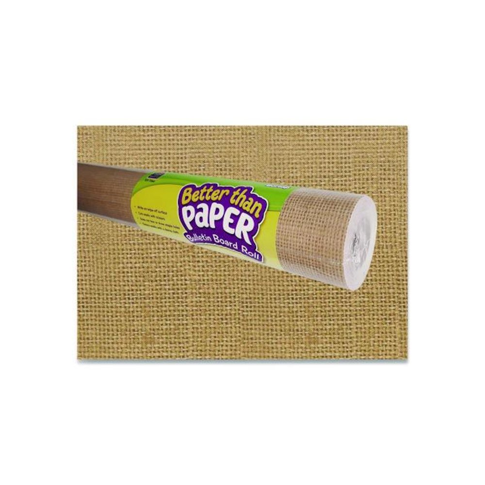 Better Than Paper Bulletin Board Roll, 4 ft x 12 ft, Burlap. Picture 4