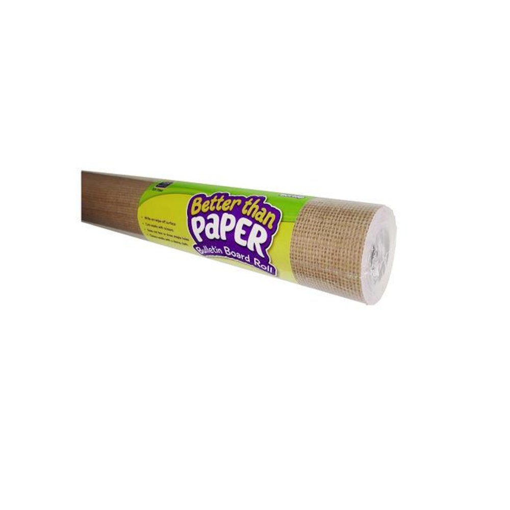 Better Than Paper Bulletin Board Roll, 4 ft x 12 ft, Burlap. Picture 1