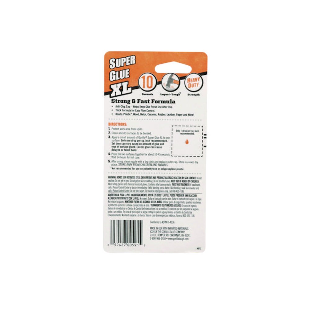 Super Glue, 0.88 oz, Dries Clear. Picture 4