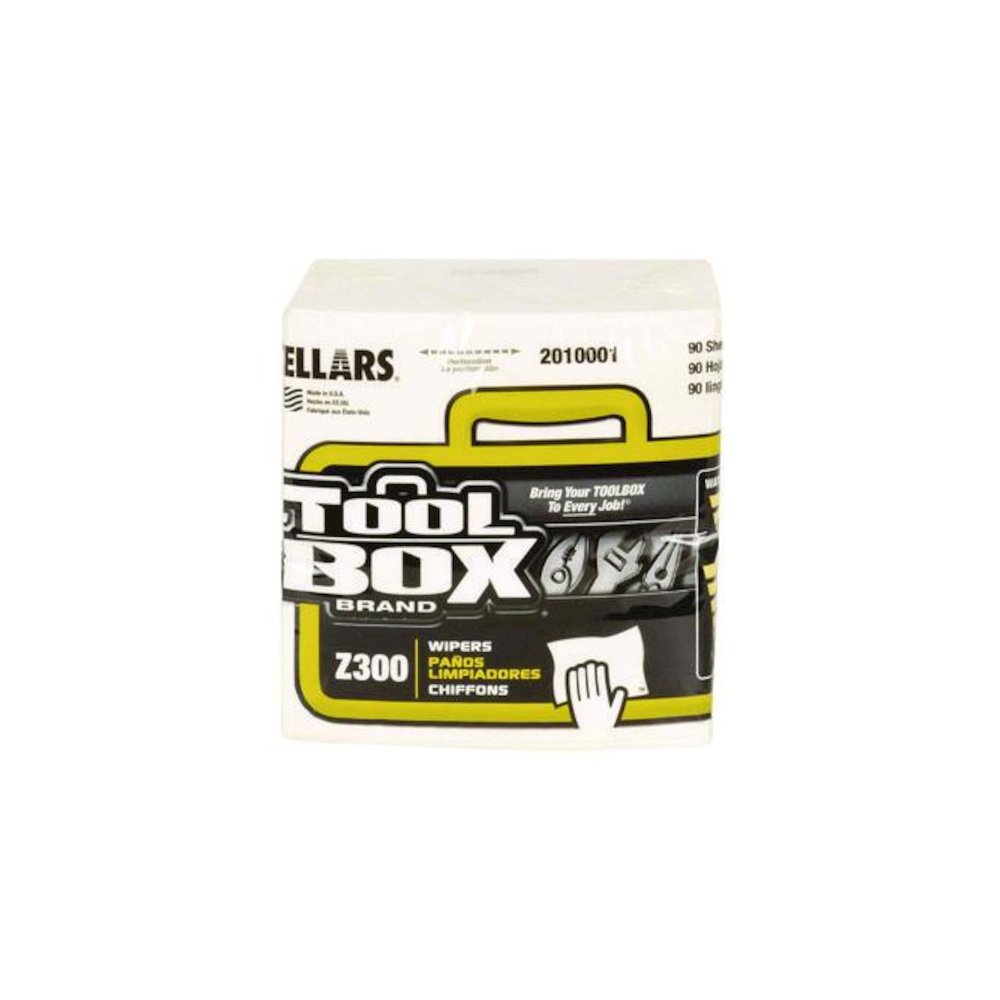 Z300 Quarterfold Wipers, 1-Ply, 11.87 x 13, White, 12/Carton. Picture 2
