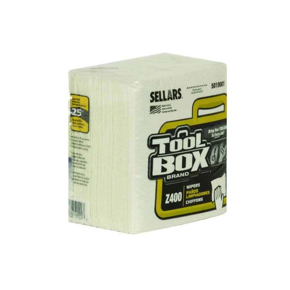 Z400 Quarterfold Wipers, 1-Ply, 11.87 x 13, White, 12/Carton. Picture 3