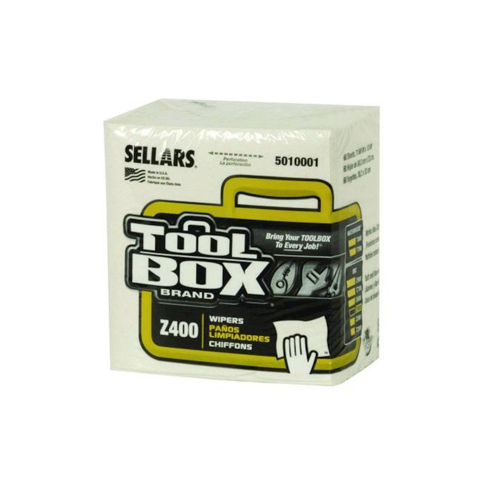 Z400 Quarterfold Wipers, 1-Ply, 11.87 x 13, White, 12/Carton. Picture 4