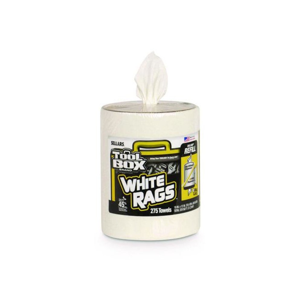 Z300 Wipers Big Grip Refill, 1-Ply, 10 x 12, White, 6/Carton. Picture 1