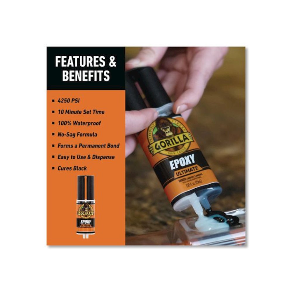 Epoxy Ultimate, 0.85 oz Syringe, Dries Black. Picture 6