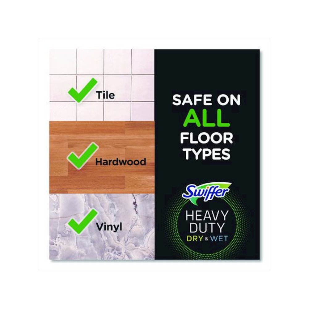 Heavy-Duty Dry Refill Cloths, 10.3 x 7.8, White, 20/Pack, 4 Packs/Carton. Picture 4