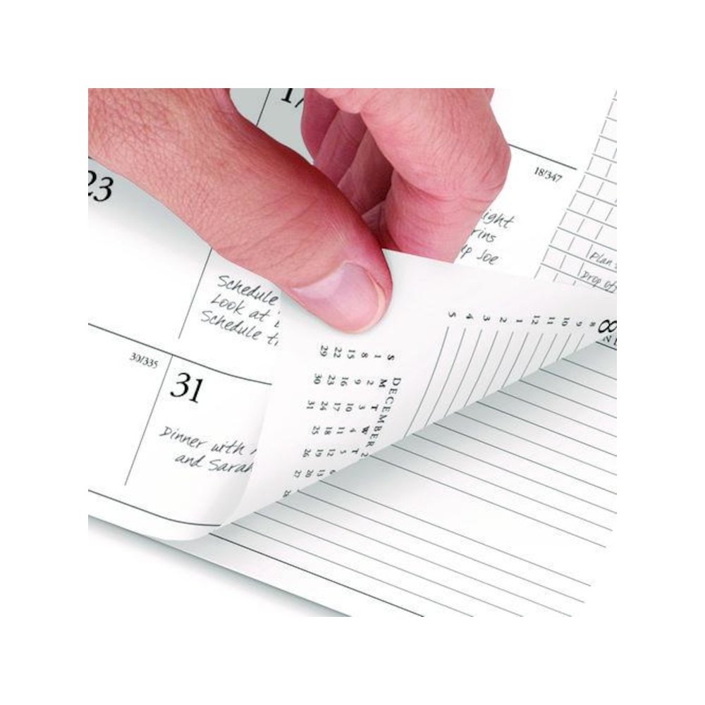 Executive Weekly/Monthly Planner Refill with Hourly Appointments, 8.75 x 6.88, White Sheets, 12-Month (Jan to Dec): 2026. Picture 4