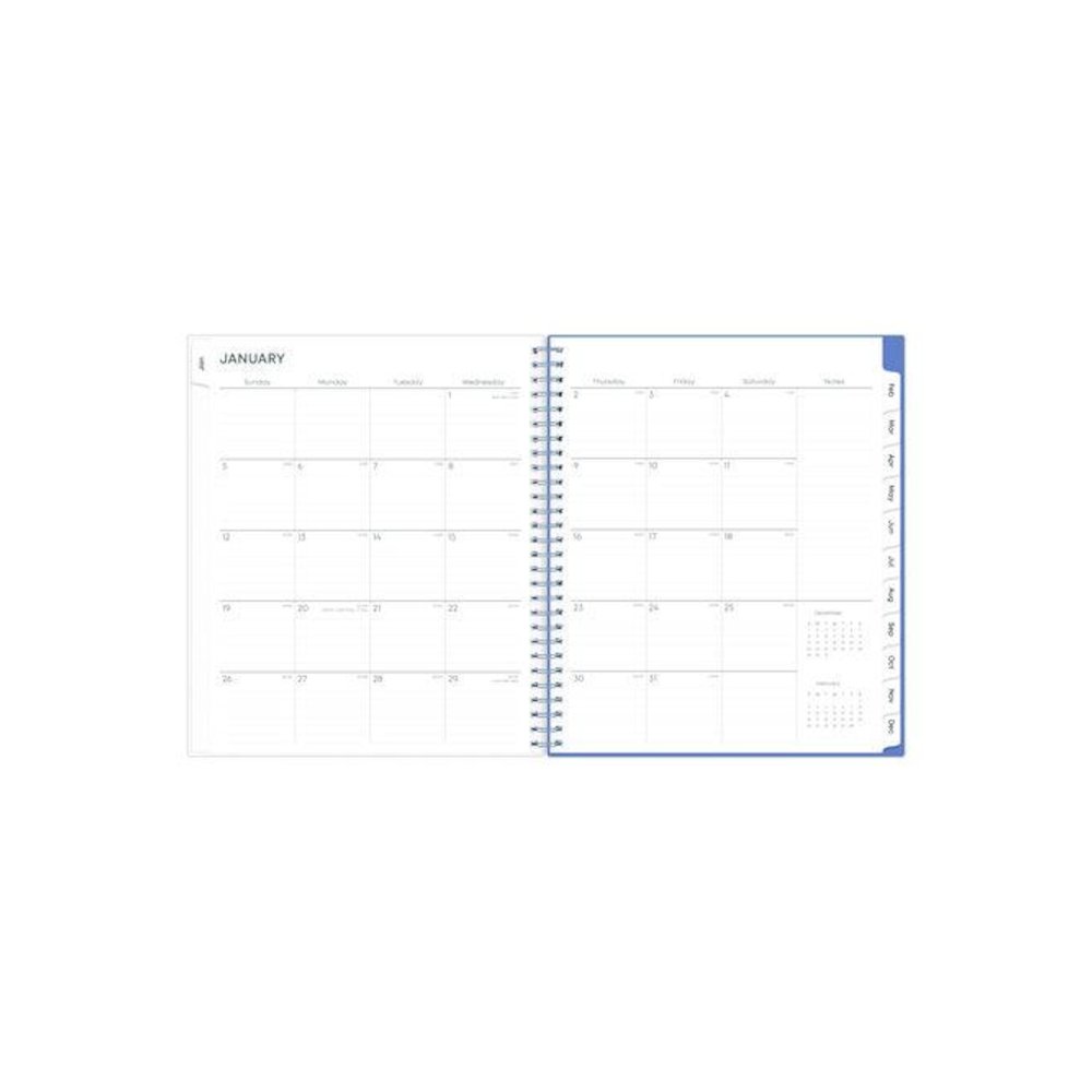 Lindley Monthly Planner, Floral Artwork, 10 x 8, White/Blue/Green Cover, 12-Month (Jan to Dec): 2026. Picture 3