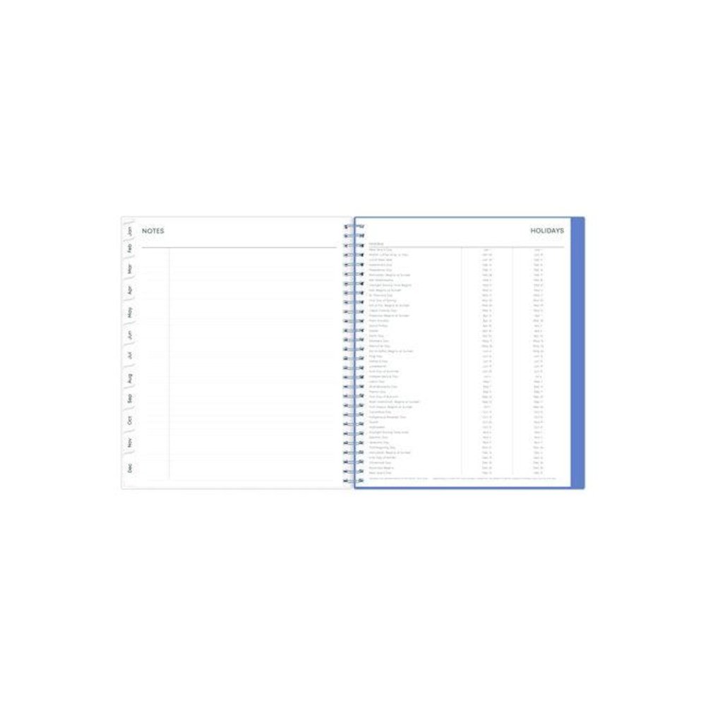 Lindley Monthly Planner, Floral Artwork, 10 x 8, White/Blue/Green Cover, 12-Month (Jan to Dec): 2026. Picture 6