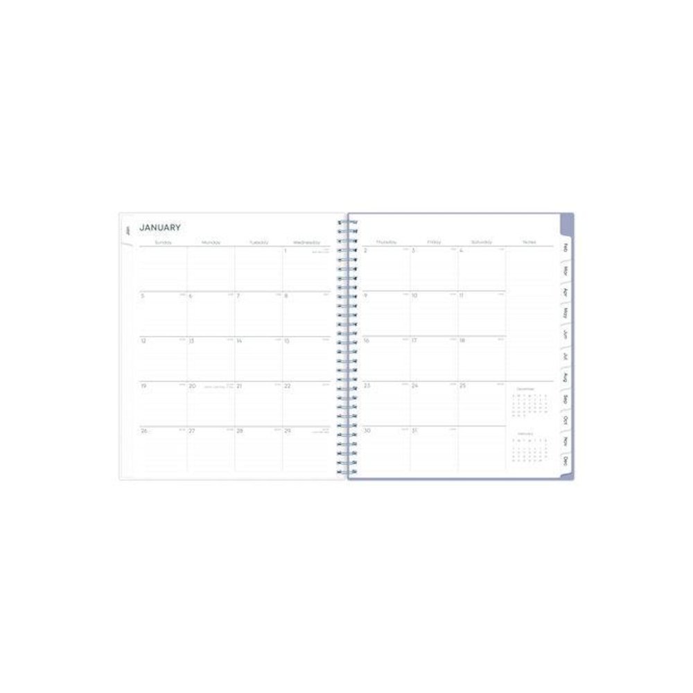 Rue Du Flore Monthly Planner, Floral Artwork, 10 x 8, Jade/Lavender Cover, 12-Month (Jan to Dec): 2026. Picture 3