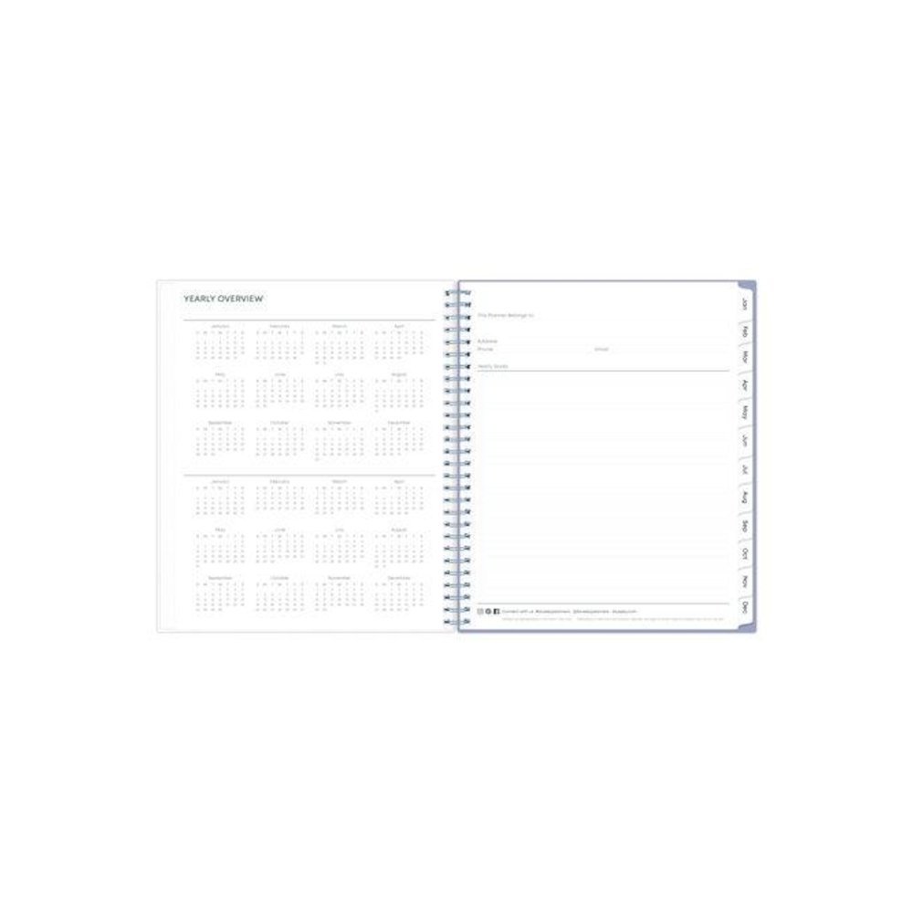 Rue Du Flore Monthly Planner, Floral Artwork, 10 x 8, Jade/Lavender Cover, 12-Month (Jan to Dec): 2026. Picture 4
