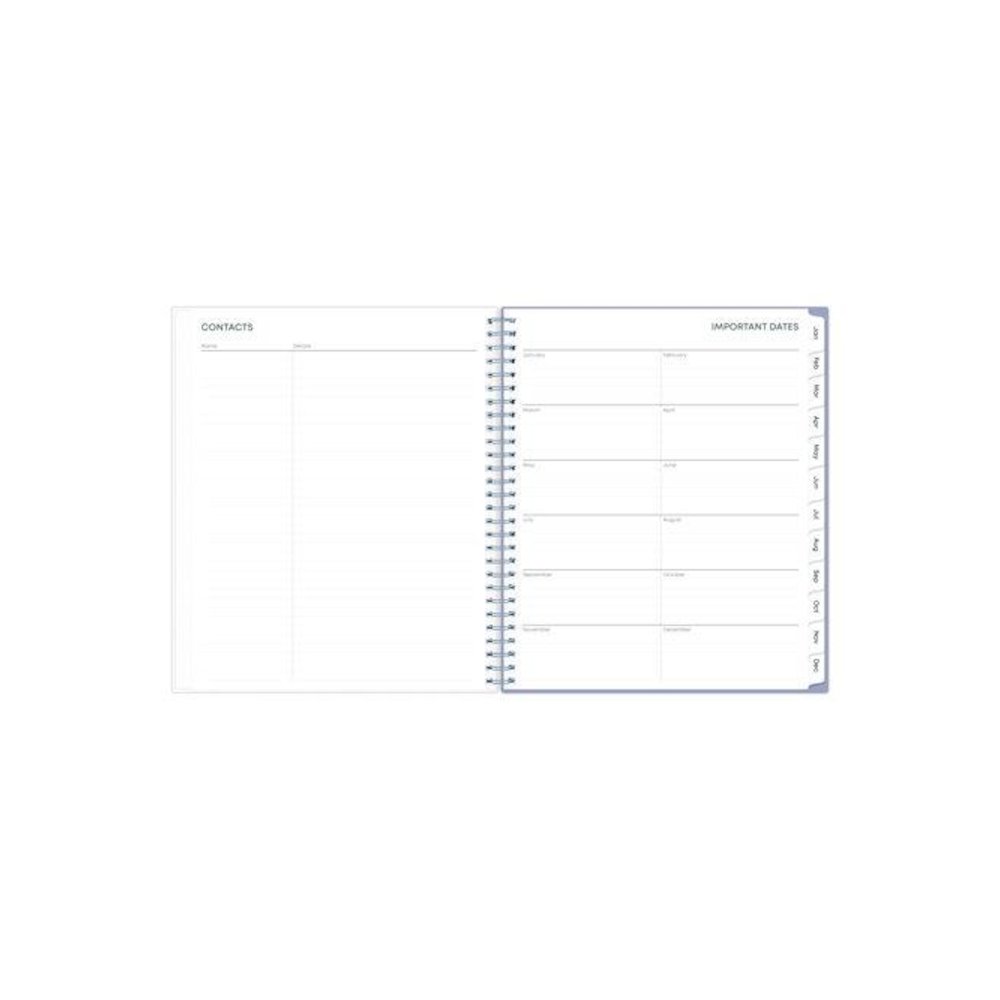 Rue Du Flore Monthly Planner, Floral Artwork, 10 x 8, Jade/Lavender Cover, 12-Month (Jan to Dec): 2026. Picture 5