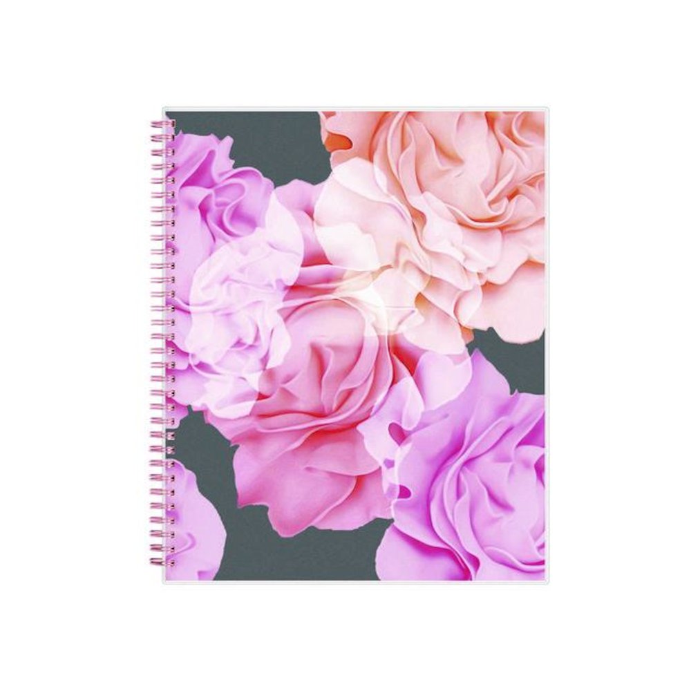Joselyn Weekly/Monthly Planner, Floral Artwork, 11 x 8.5, Pink/Peach/Black Cover, 12-Month (Jan to Dec): 2026. Picture 2