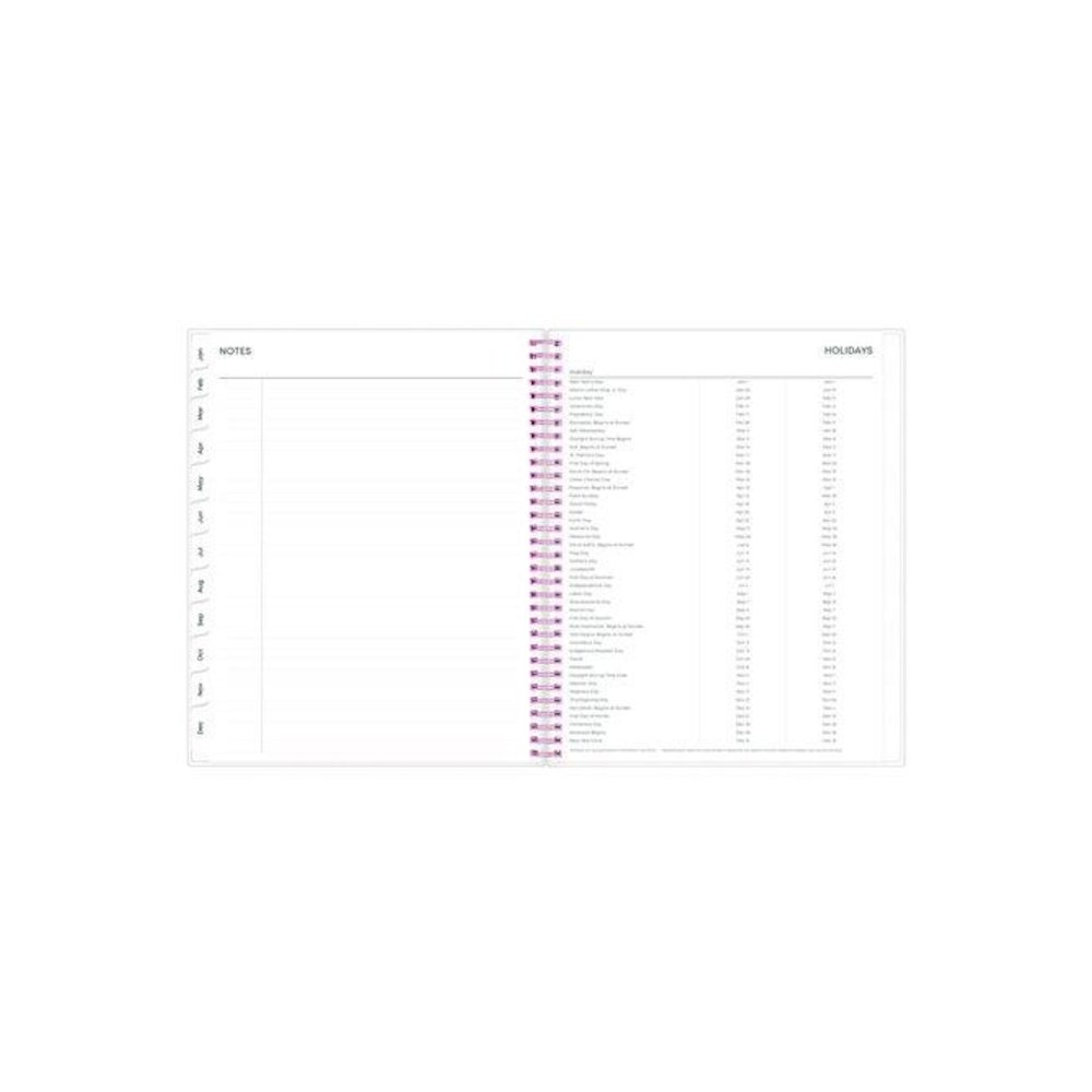 Joselyn Weekly/Monthly Planner, Floral Artwork, 11 x 8.5, Pink/Peach/Black Cover, 12-Month (Jan to Dec): 2026. Picture 7